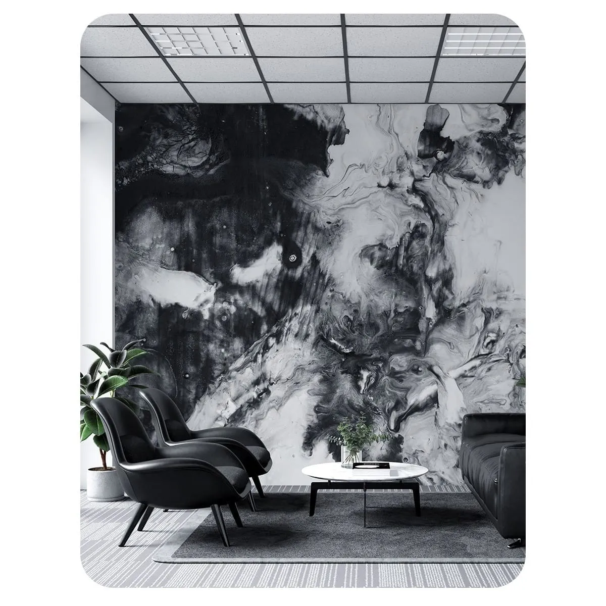 Фотообои рулонные Citydecor Флюид Арт 114 на флизелиновой основе 500x260 см