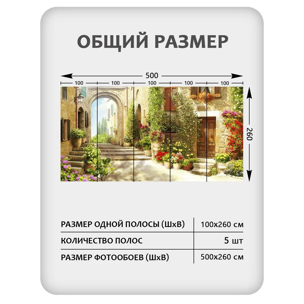 Фотообои рулонные Citydecor Фреска 37 на флизелиновой основе 500x260 см