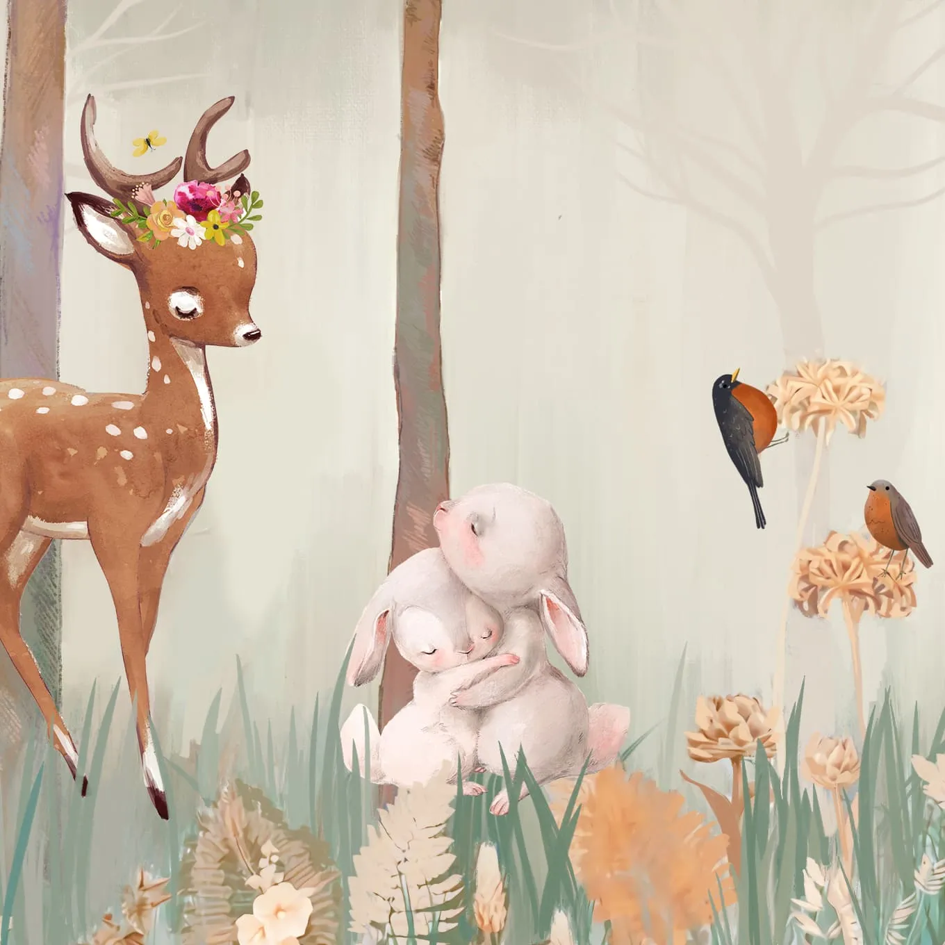 Дизайнерские фотообои рулонные Citydecor Magic Forest 10 на флизелиновой основе 500x260 см