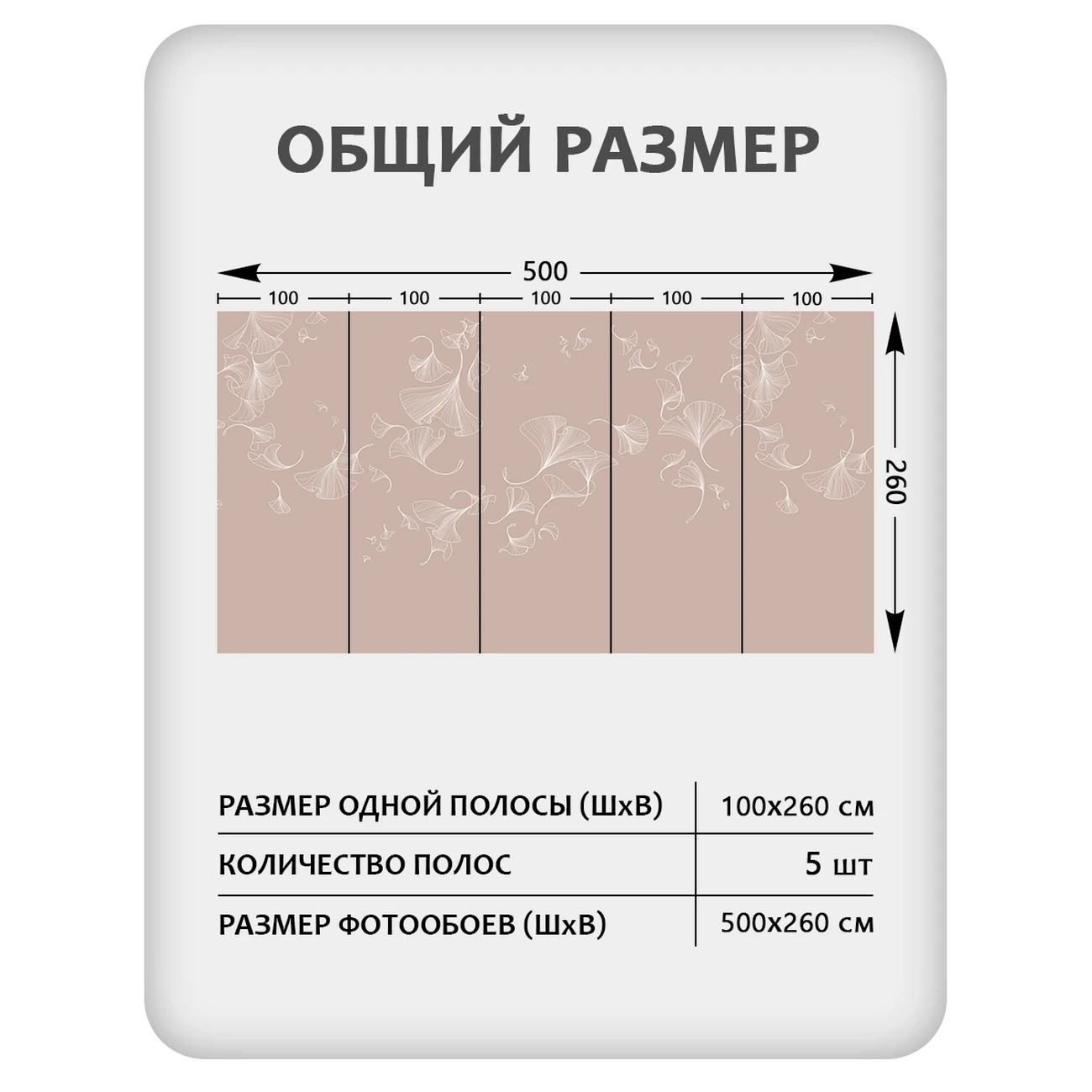 Фотообои рулонные Citydecor Perfect Lines 69 на флизелиновой основе 500x260 см