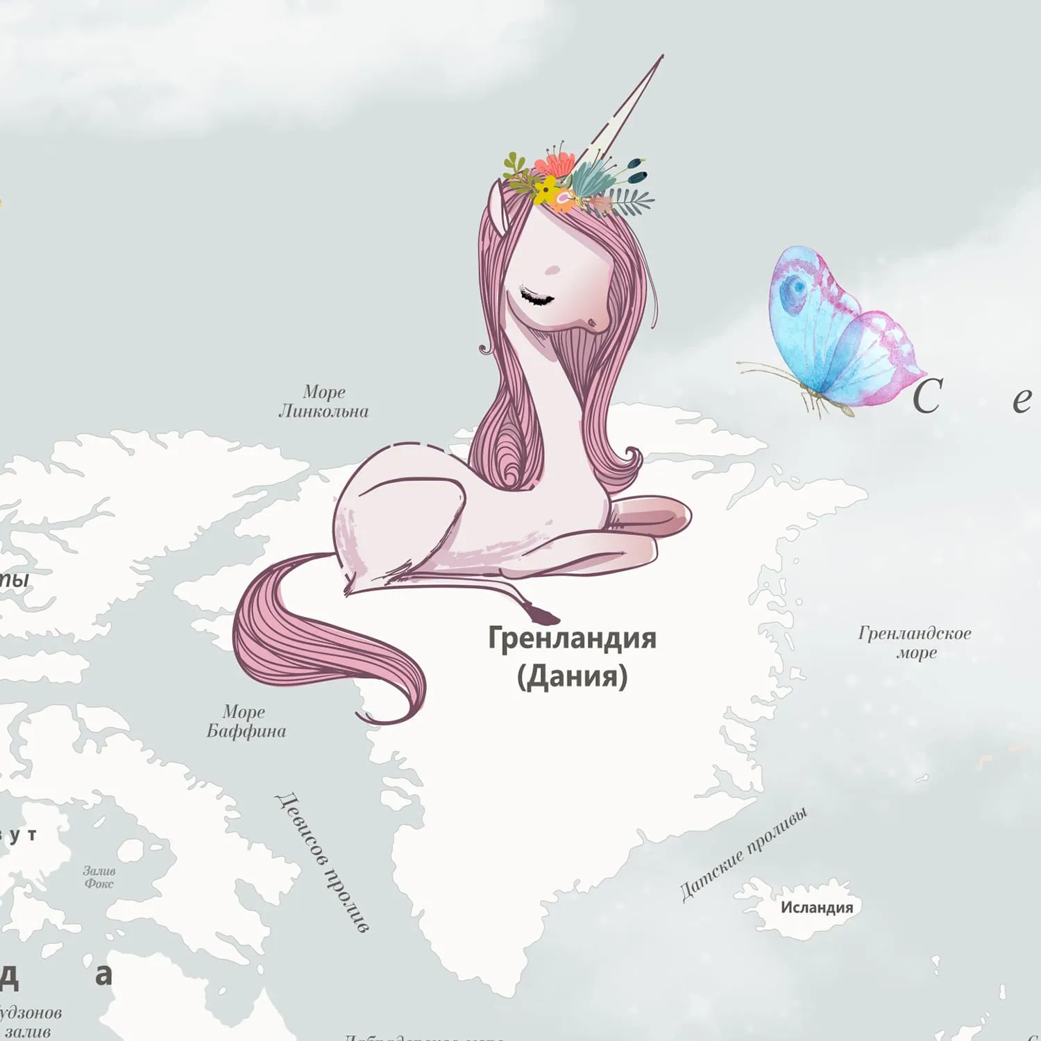 Дизайнерские фотообои рулонные Citydecor Princess 10 на флизелиновой основе 500x260 см