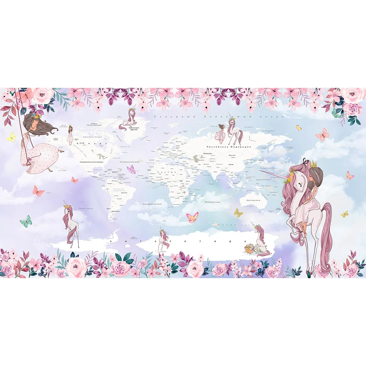 Дизайнерские фотообои рулонные Citydecor Princess 11 на флизелиновой основе 500x260 см