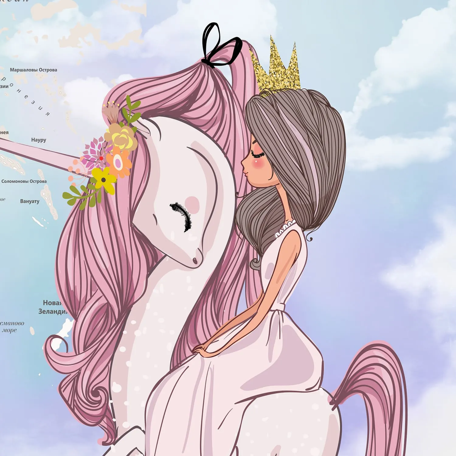 Дизайнерские фотообои рулонные Citydecor Princess 11 на флизелиновой основе 500x260 см