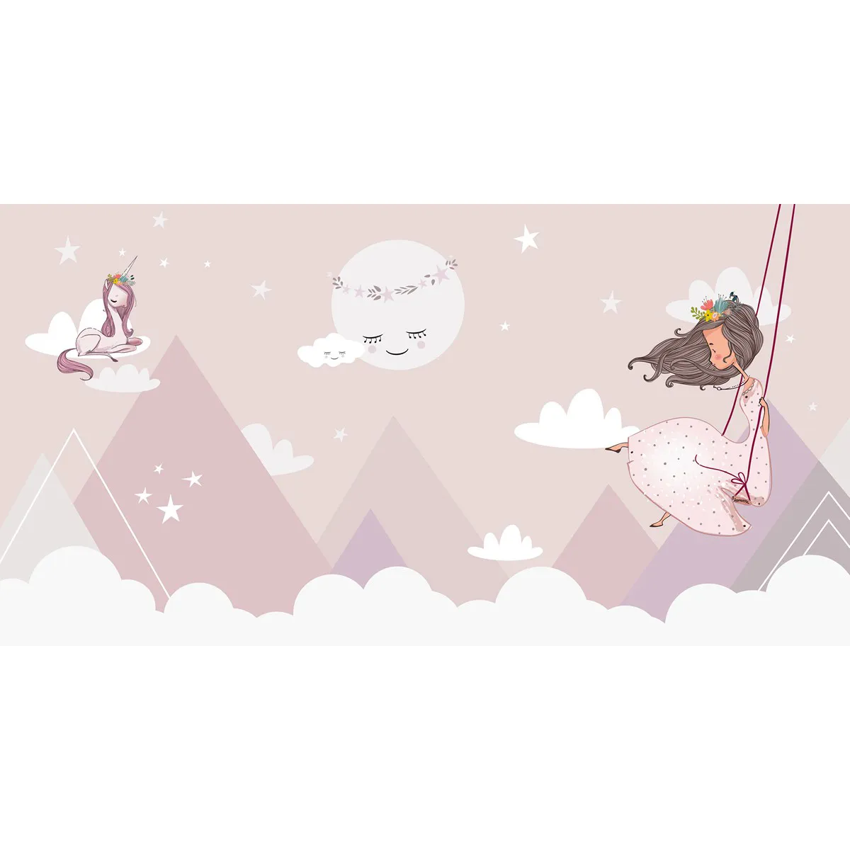 Дизайнерские фотообои рулонные Citydecor Princess 5 на флизелиновой основе 500x260 см 