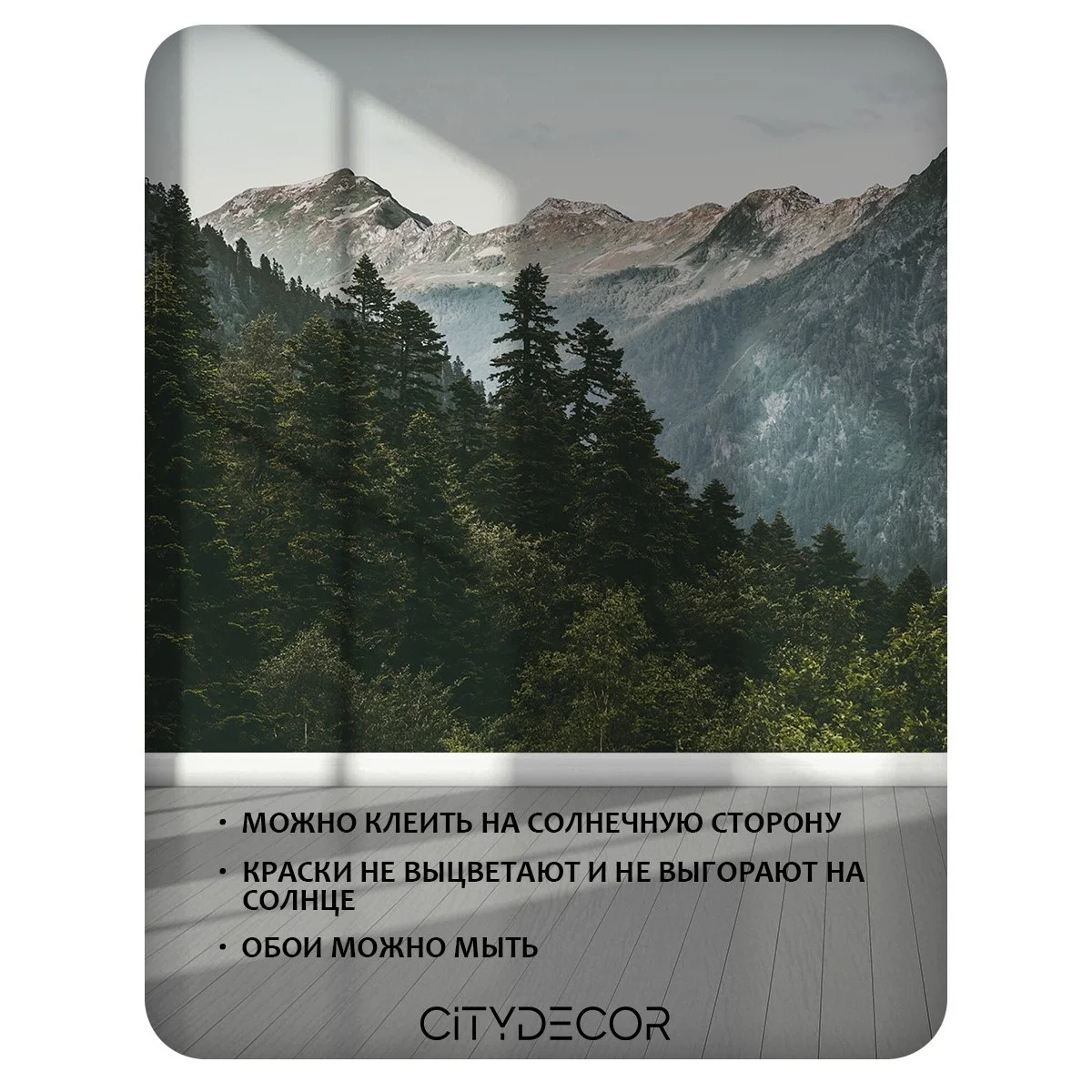 Бесшовное панно Citydecor Природа 52 на флизелиновой основе 500x270 см