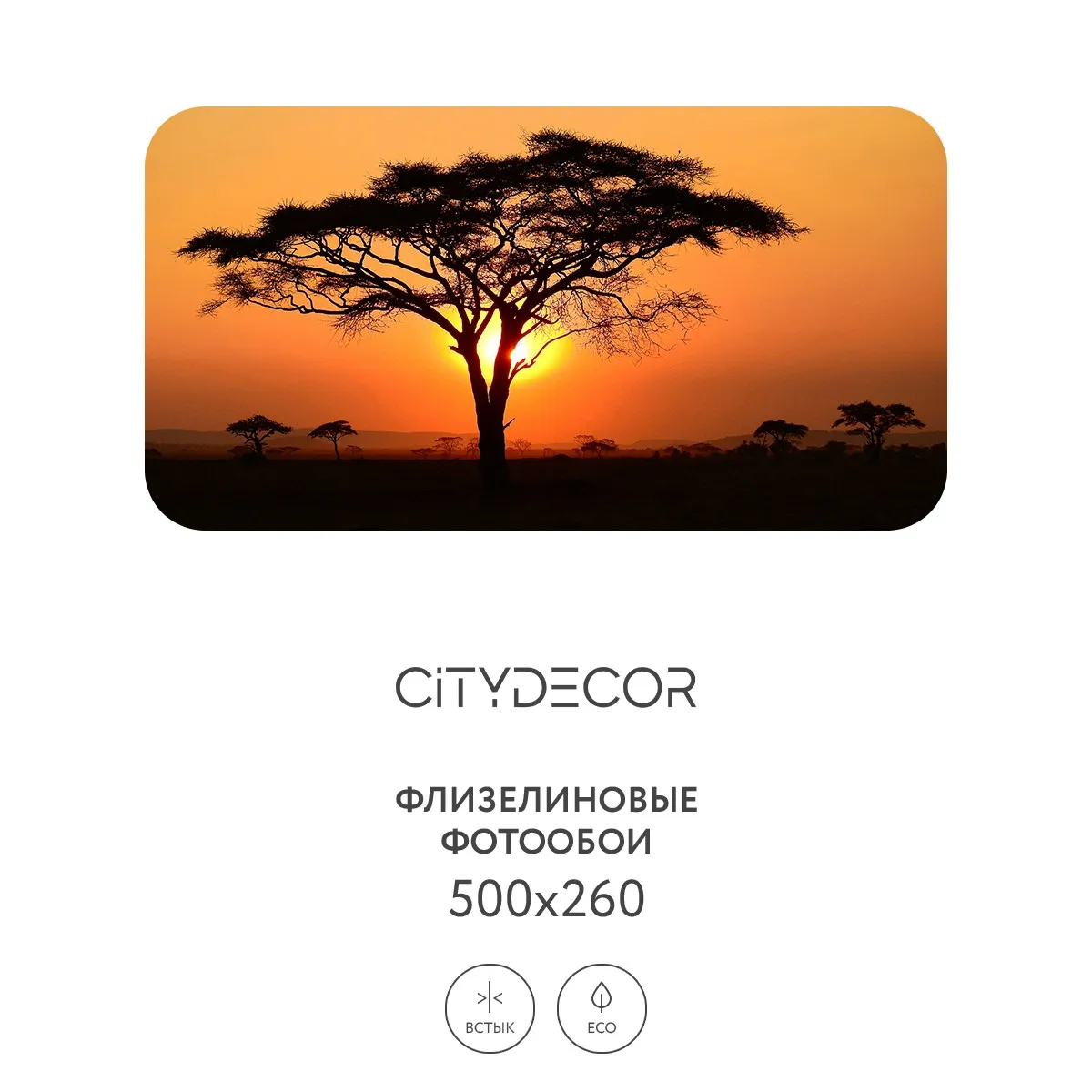 Фотообои рулонные Citydecor Природа 94 на флизелиновой основе 500x260 см