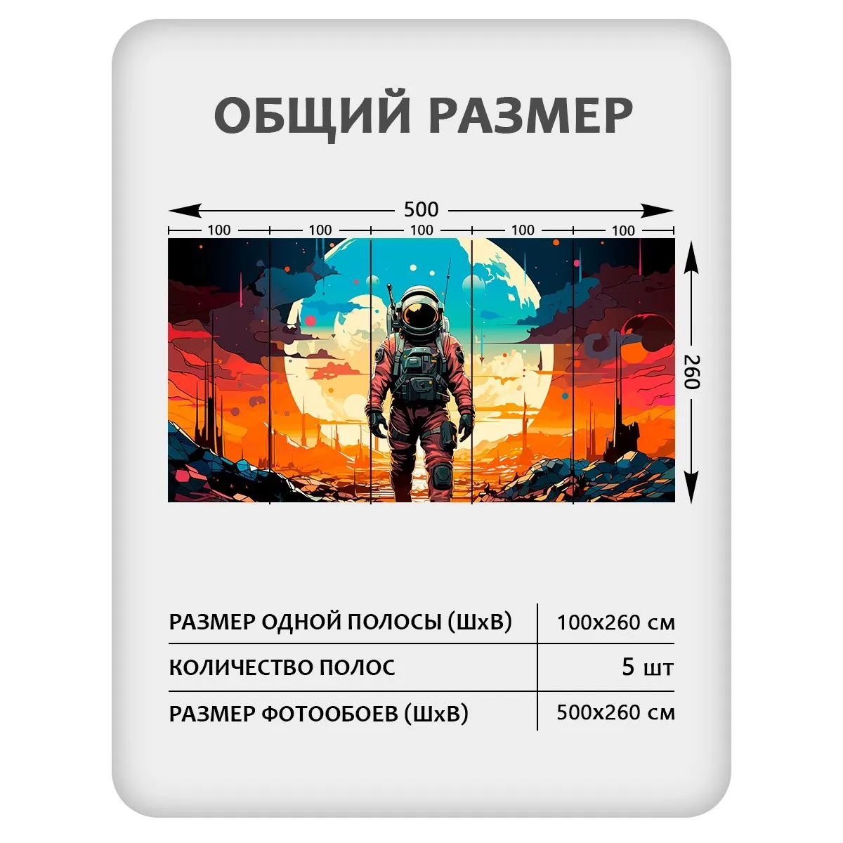 Фотообои рулонные Citydecor Космос 32 на флизелиновой основе 500x260 см