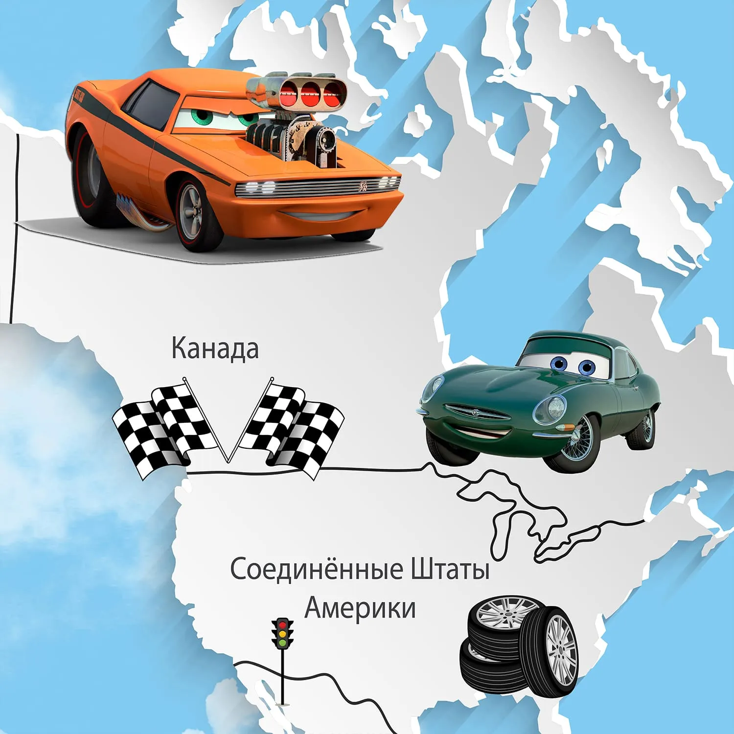 Дизайнерские фотообои рулонные Citydecor Superhero Молния МакКвин 2 на флизелиновой основе 500x260 см