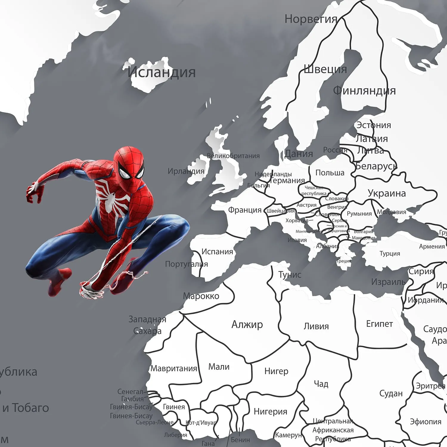 Дизайнерские фотообои рулонные Citydecor Superhero Spider-Man 1 на флизелиновой основе 500x260 см