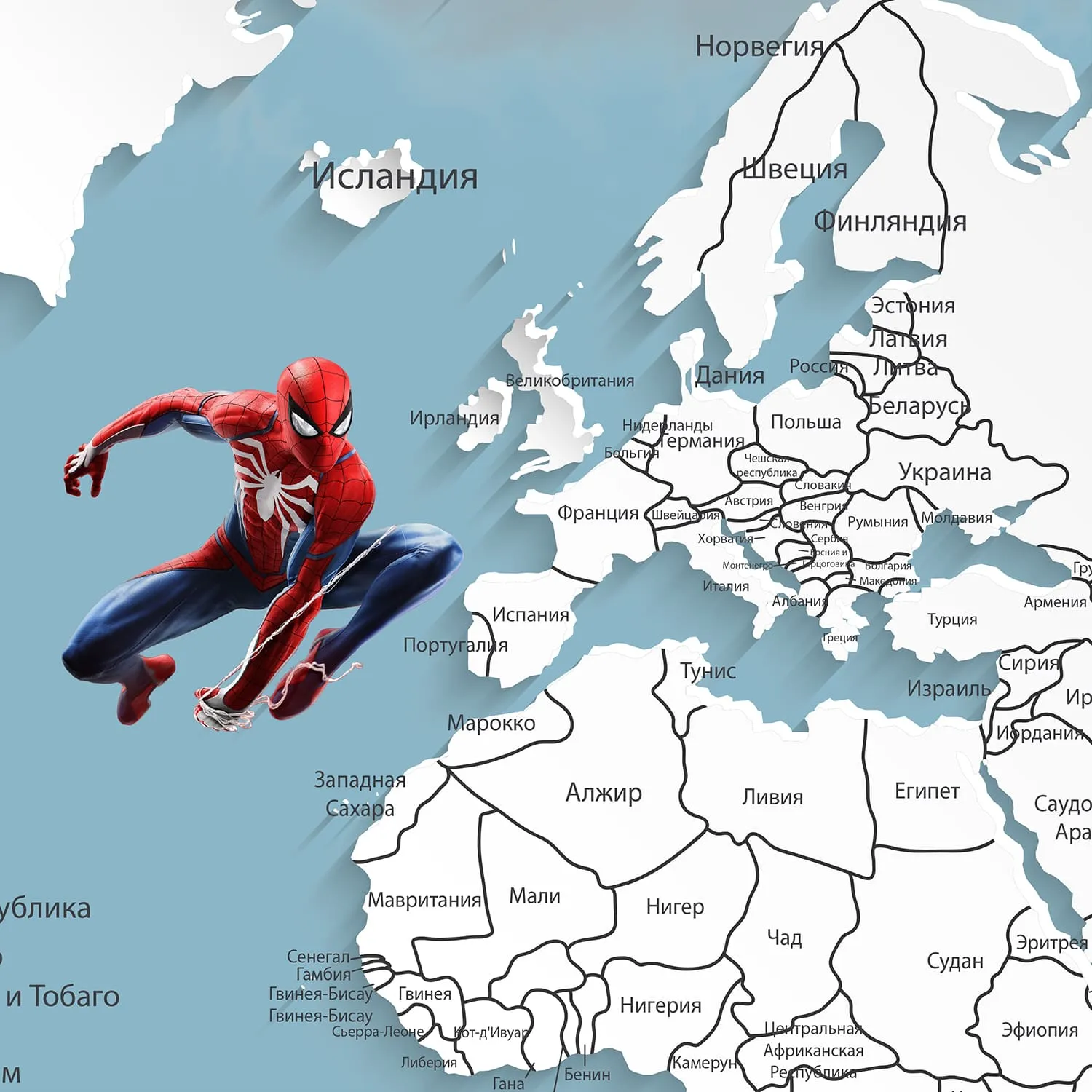 Дизайнерские фотообои рулонные Citydecor Superhero Spider-Man 3 на флизелиновой основе 500x260 см