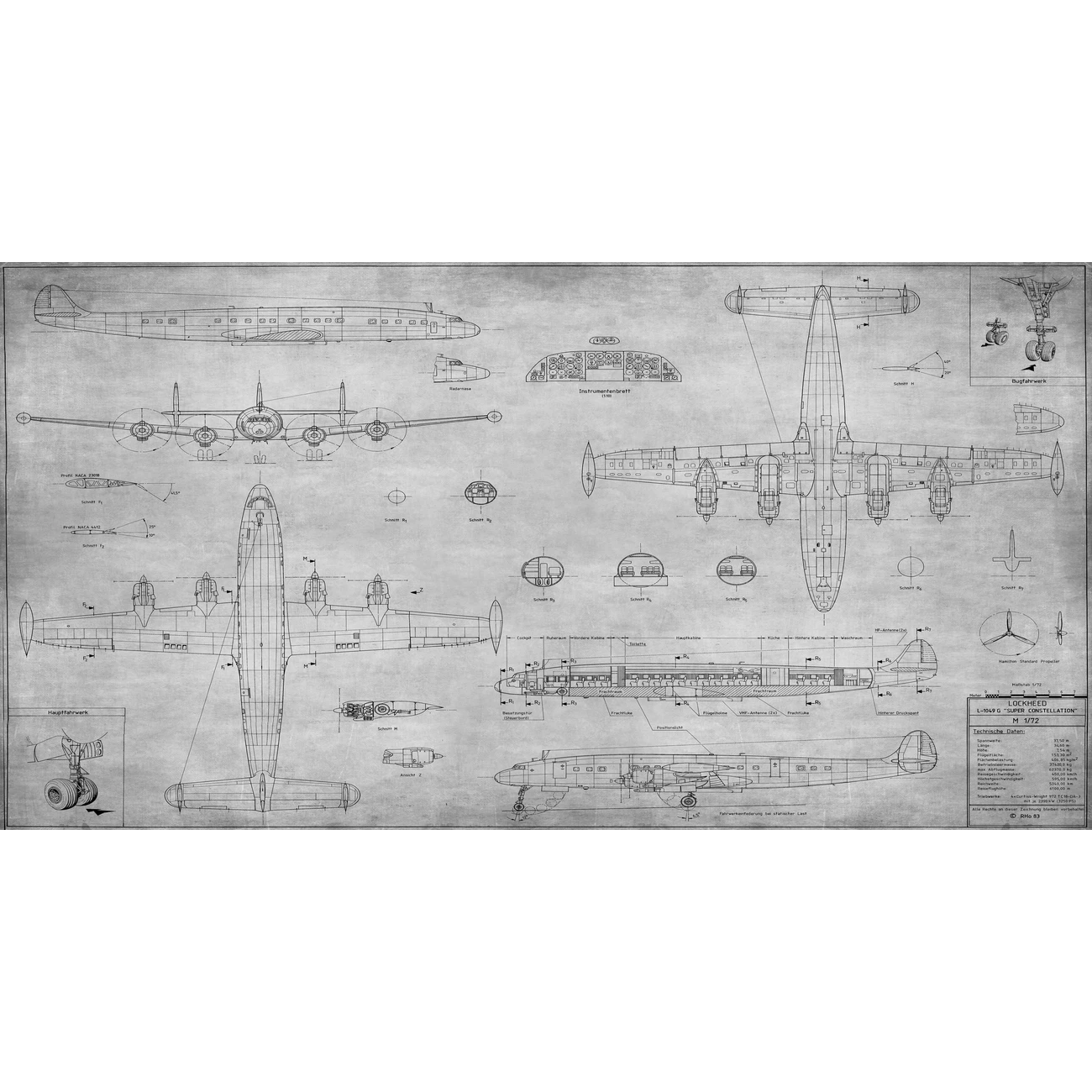 Фотообои рулонные Citydecor Technic 13 на флизелиновой основе 500x260 см