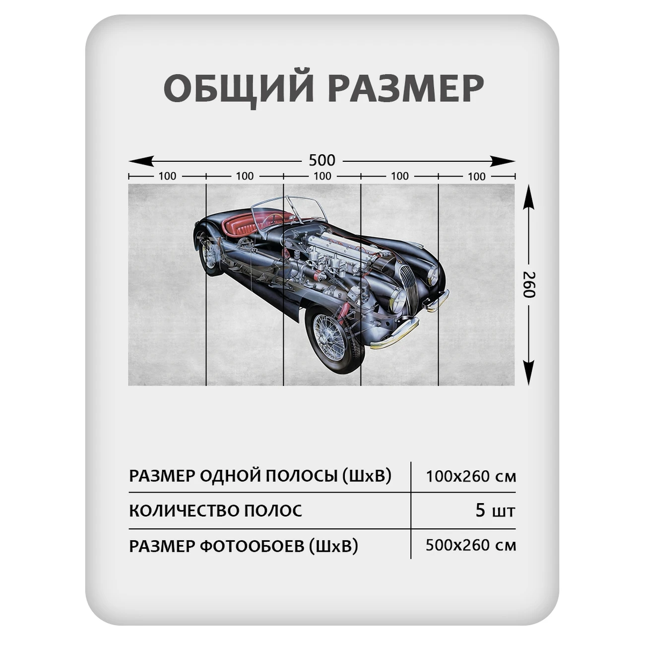 Фотообои рулонные Citydecor Technic 33 на флизелиновой основе 500x260 см