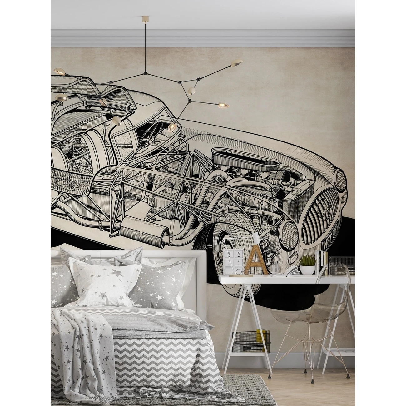 Фотообои рулонные Citydecor Technic 39 на флизелиновой основе 500x260 см