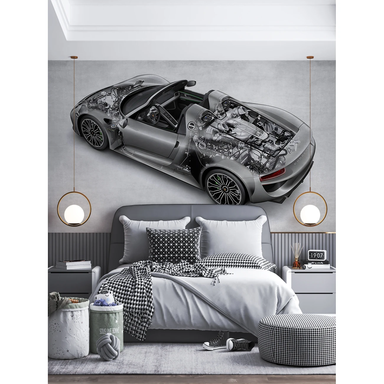 Фотообои рулонные Citydecor Technic 45 на флизелиновой основе 500x260 см