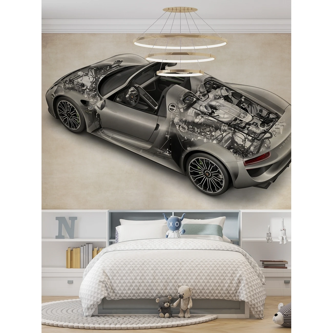 Фотообои рулонные Citydecor Technic 46 на флизелиновой основе 500x260 см