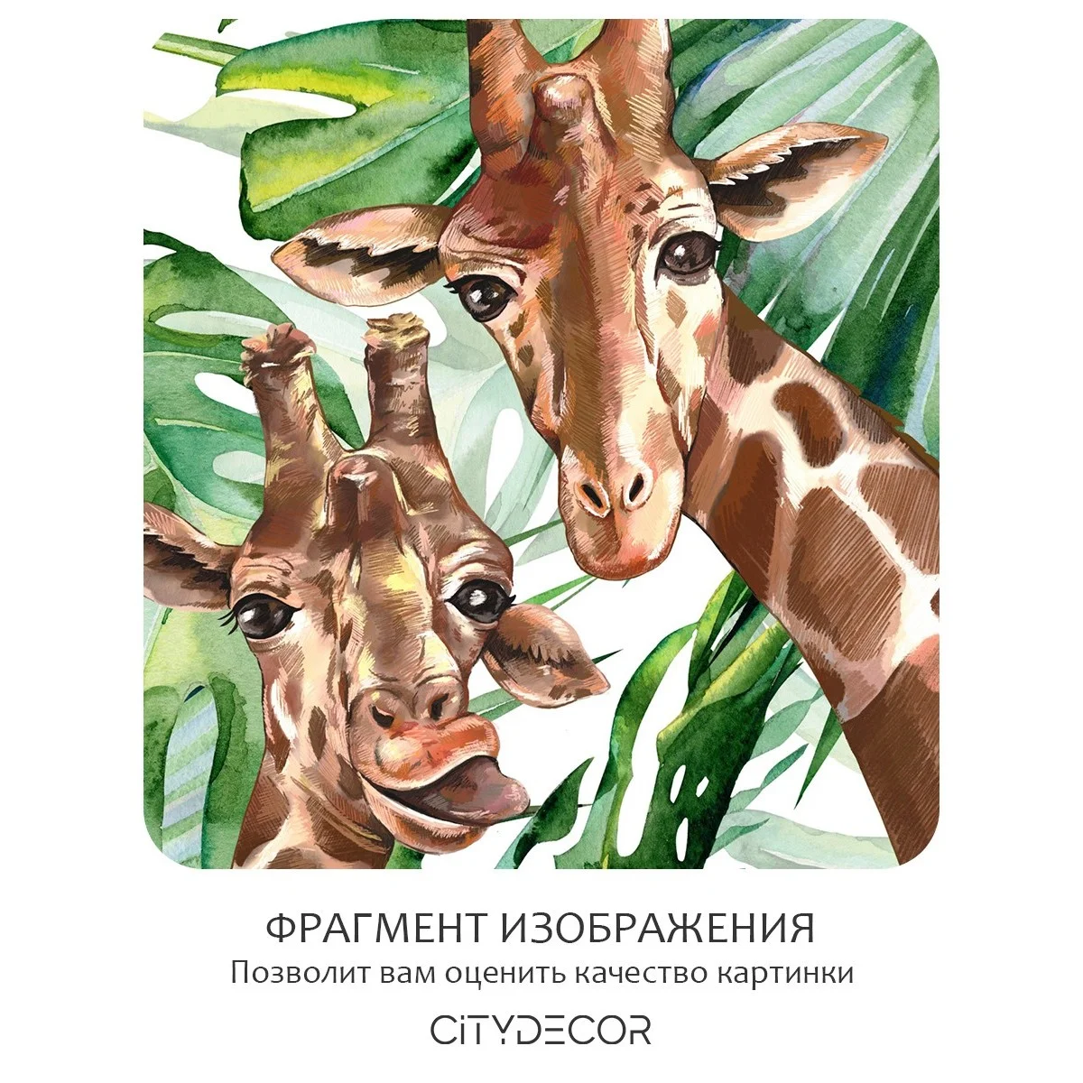 Бесшовное панно Citydecor Веселая семейка 5 на флизелиновой основе 500x270 см