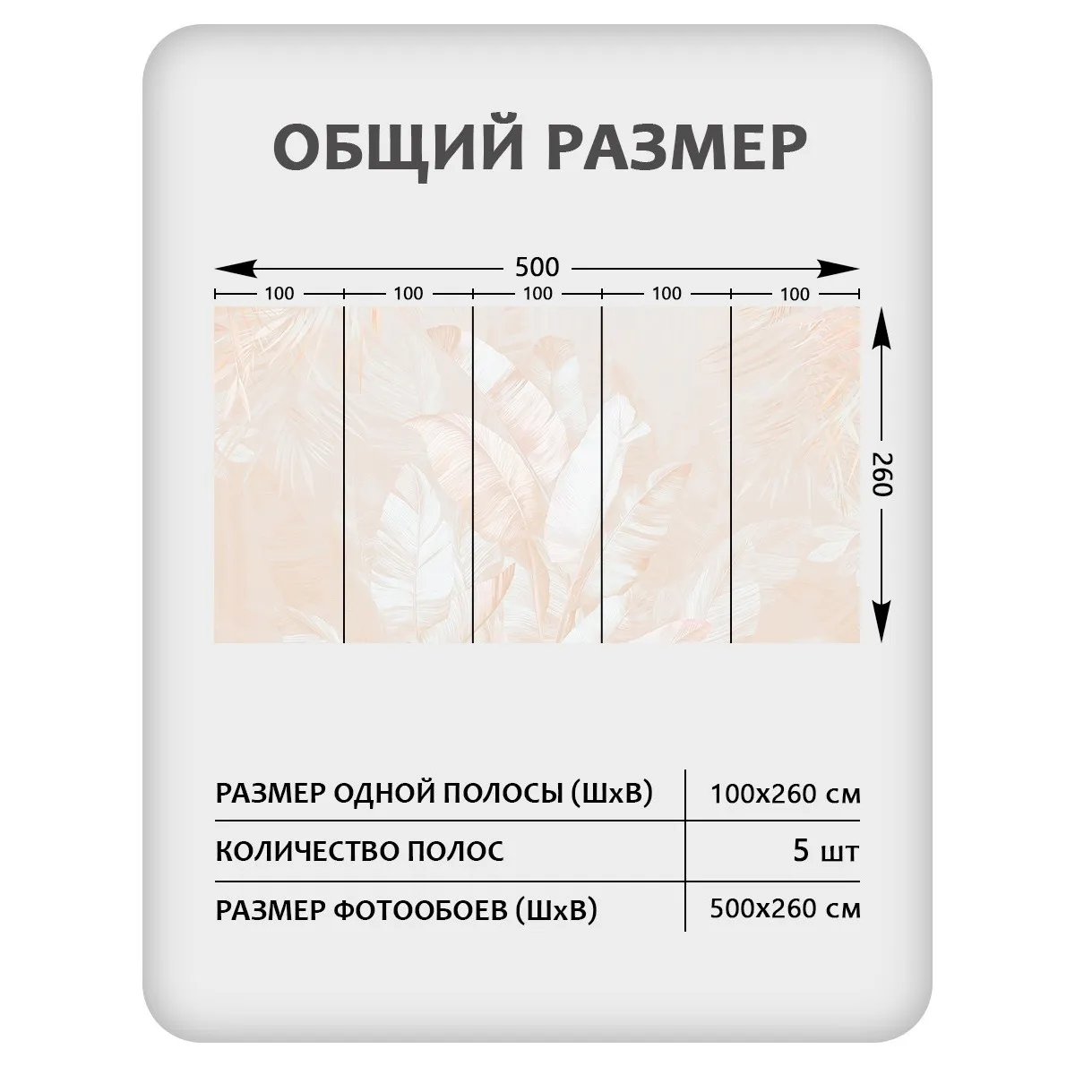 Фотообои рулонные Citydecor Знойные тропики 31 на флизелиновой основе 500x260 см