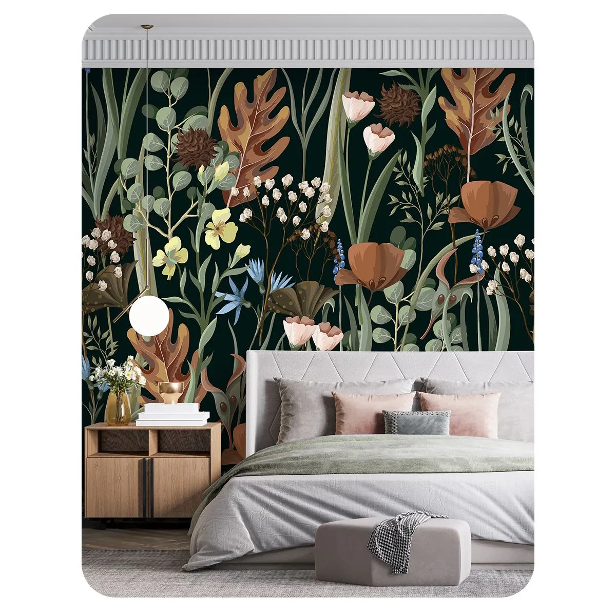 Бесшовное панно Citydecor Цветы и Растения 236 на флизелиновой основе 500x270 см