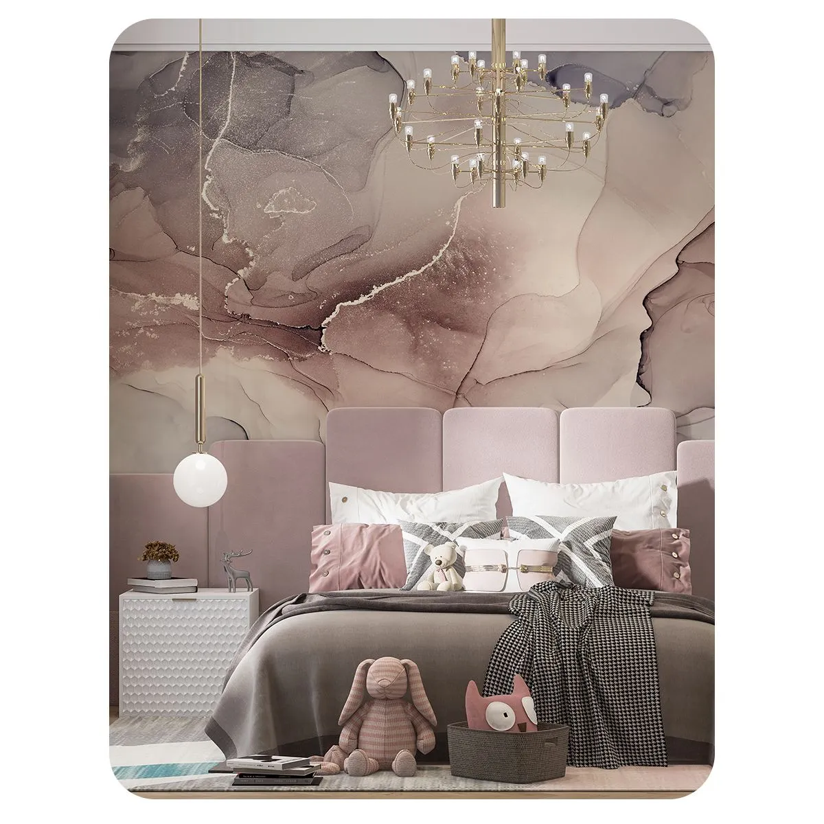 Бесшовное панно Citydecor Флюид Арт 115 на флизелиновой основе 500x270 см