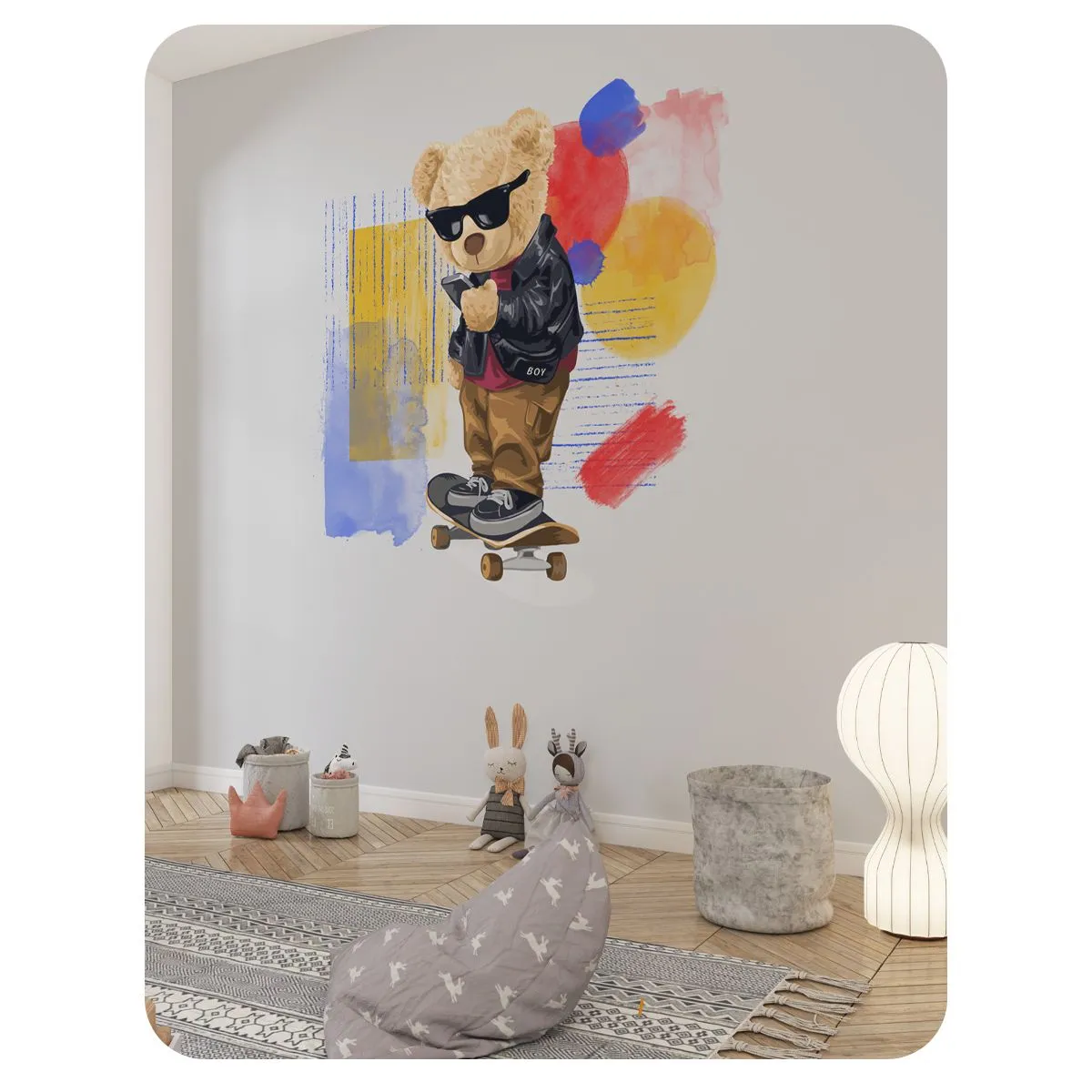 Бесшовное панно Citydecor Мишка Тедди 1 на флизелиновой основе 500x270 см