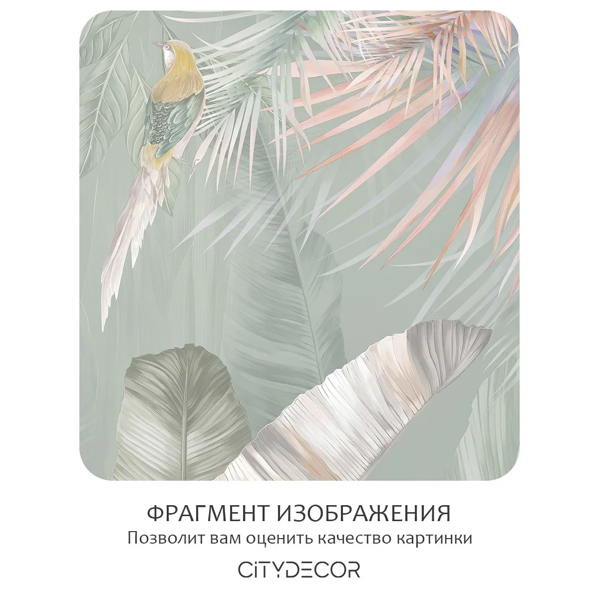 Бесшовное панно Citydecor Знойные тропики 24 на флизелиновой основе 500x270 см