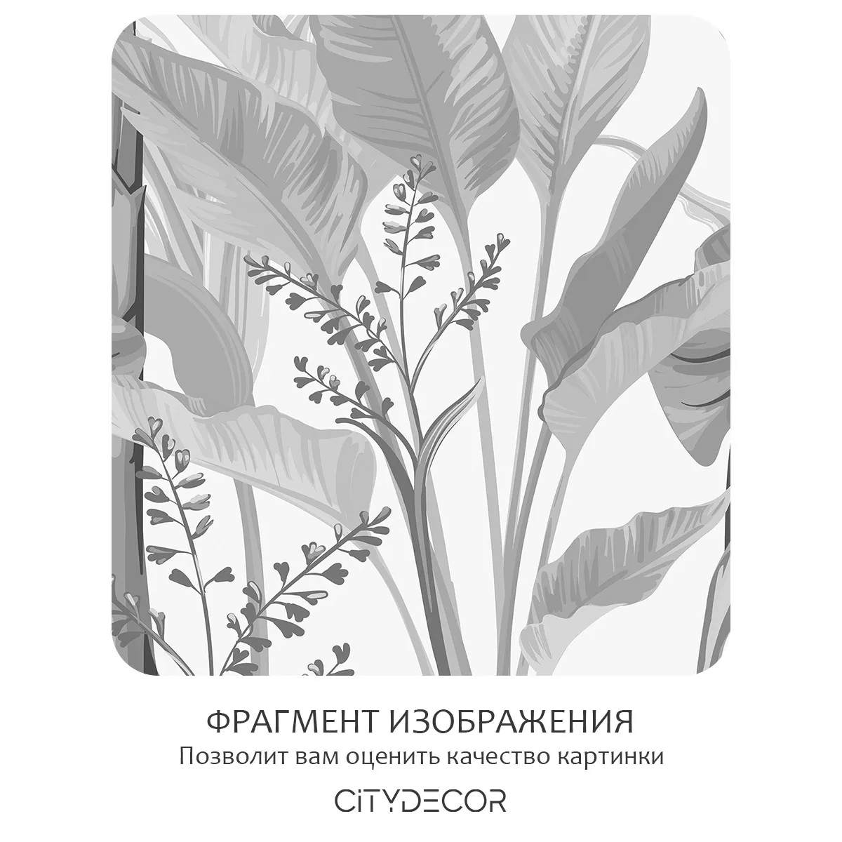 Бесшовное панно Citydecor Знойные тропики 26 на флизелиновой основе 500x270 см