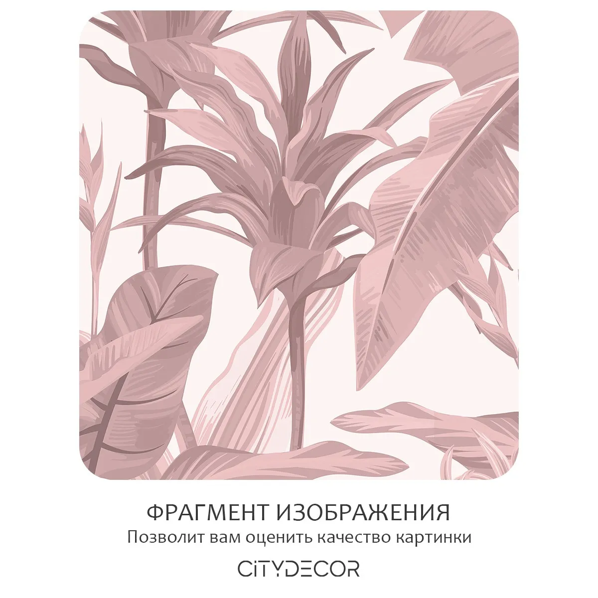 Бесшовное панно Citydecor Знойные тропики 27 на флизелиновой основе 500x270 см