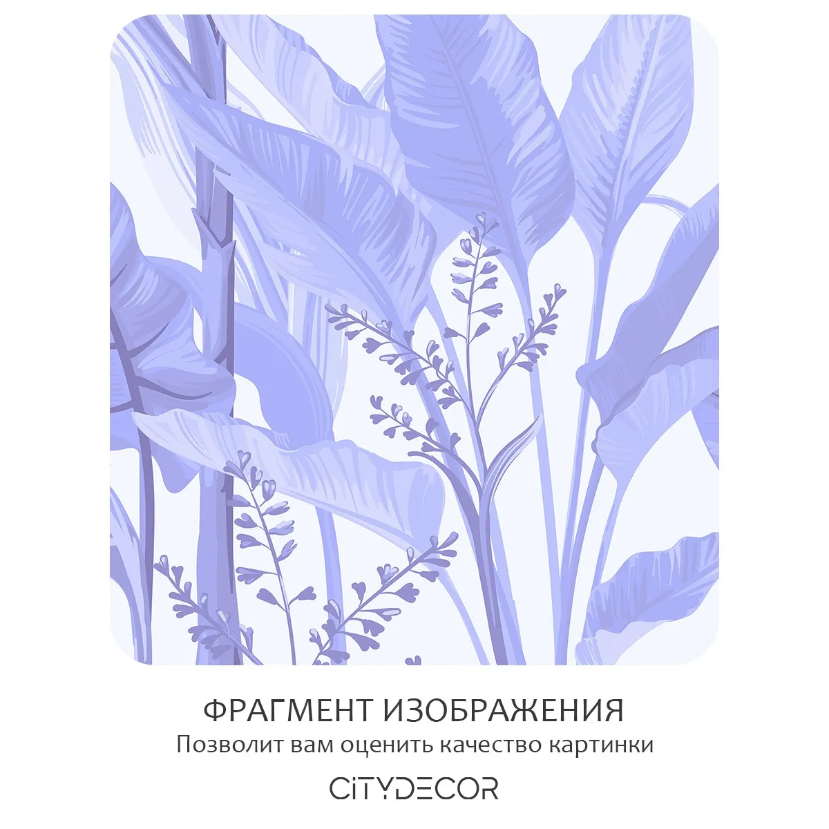 Бесшовное панно Citydecor Знойные тропики 28 на флизелиновой основе 500x270 см