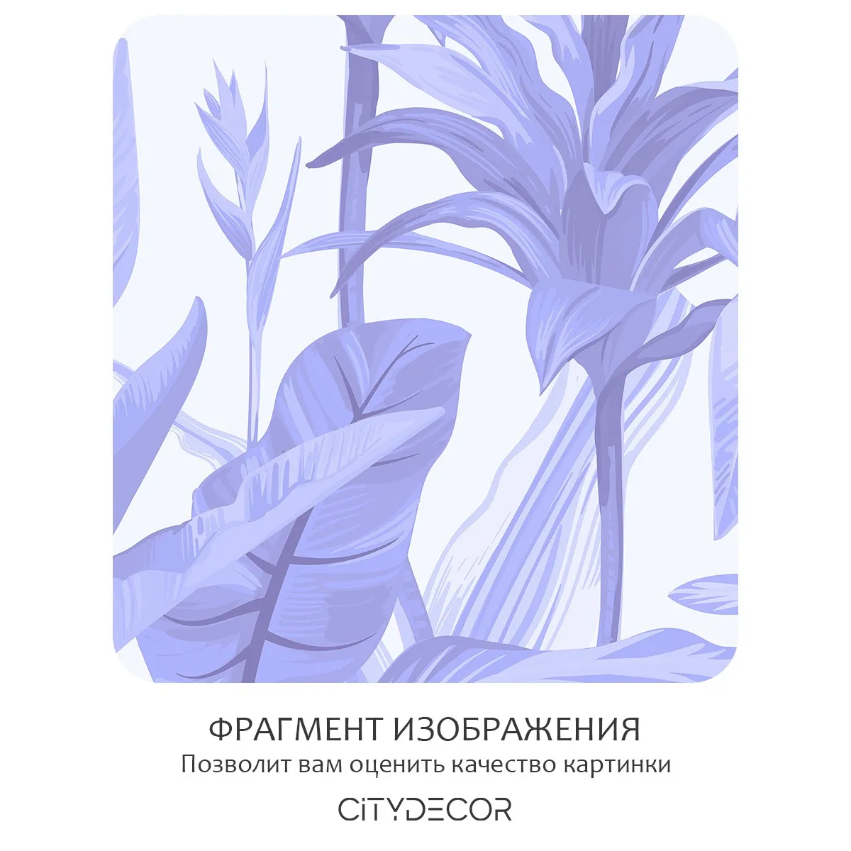 Бесшовное панно Citydecor Знойные тропики 28 на флизелиновой основе 500x270 см