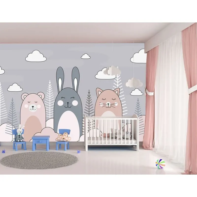 Бесшовное панно Citydecor Cute&Lovely 4 на флизелиновой основе 300x270 см