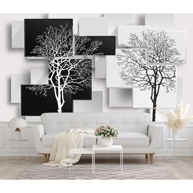 Бесшовное панно Citydecor Дерево 3D Инь-Янь на флизелиновой основе 500x270 см