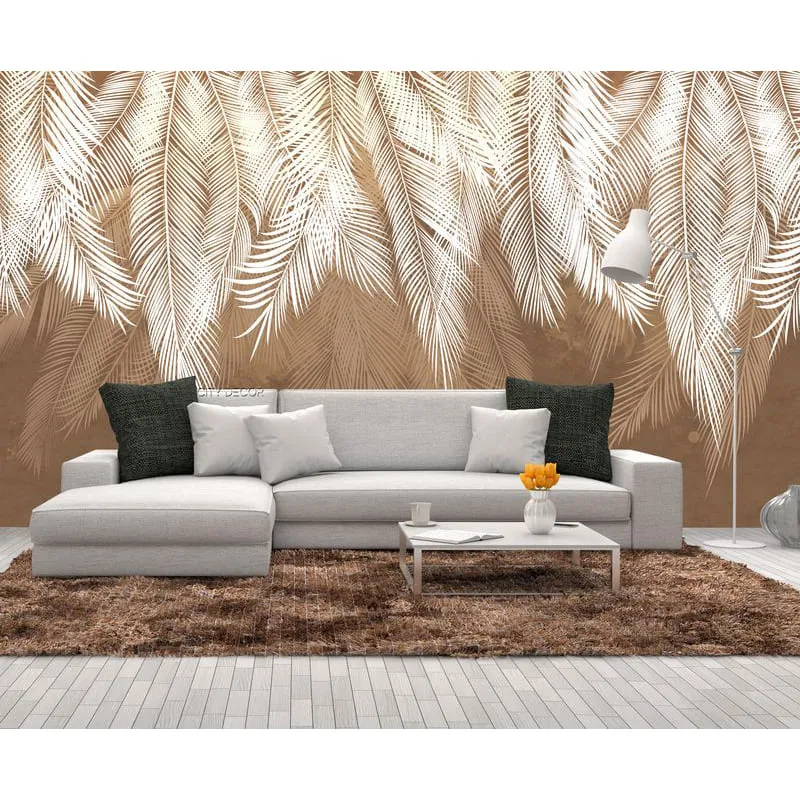 Бесшовное панно Citydecor Пальмовые листья 4 на флизелиновой основе 150x270 см