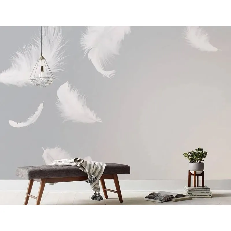 Бесшовное панно Citydecor Перышки на флизелиновой основе 300x270 см
