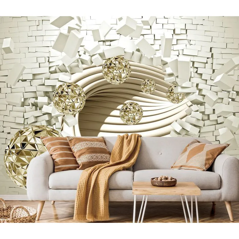 Бесшовное панно Citydecor Стена 3D на флизелиновой основе 300x270 см