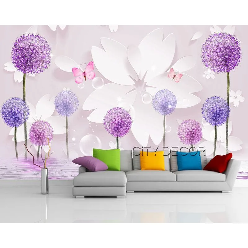 Фотообои рулонные Citydecor Цветочная абстракция 10 3D на флизелиновой основе 400x260 см