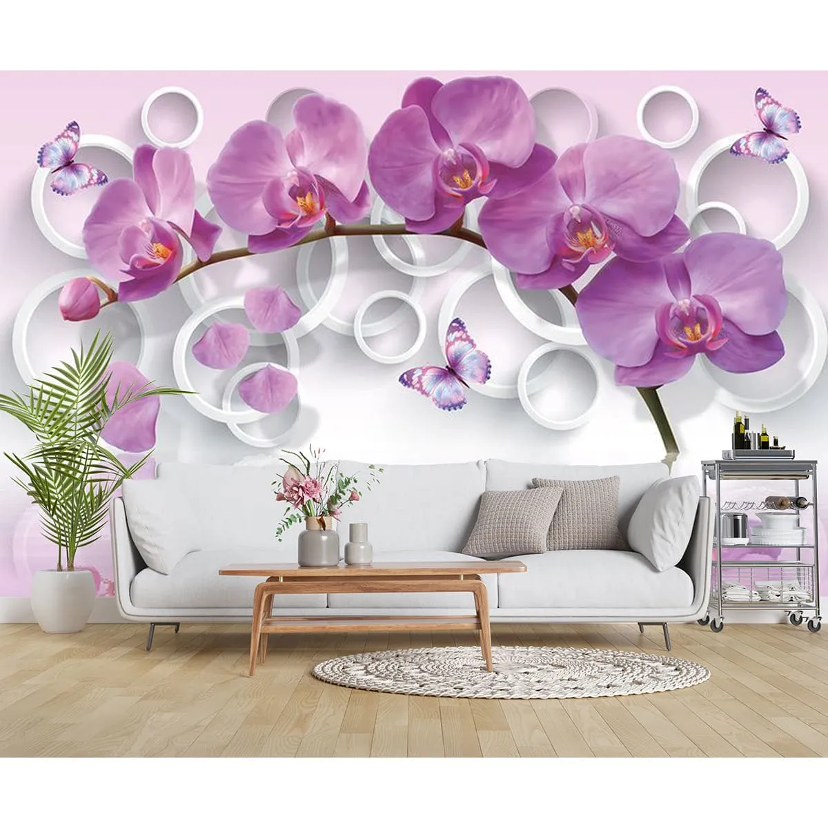 Фотообои рулонные Citydecor Цветочная абстракция 11 3D на флизелиновой основе 400x260 см