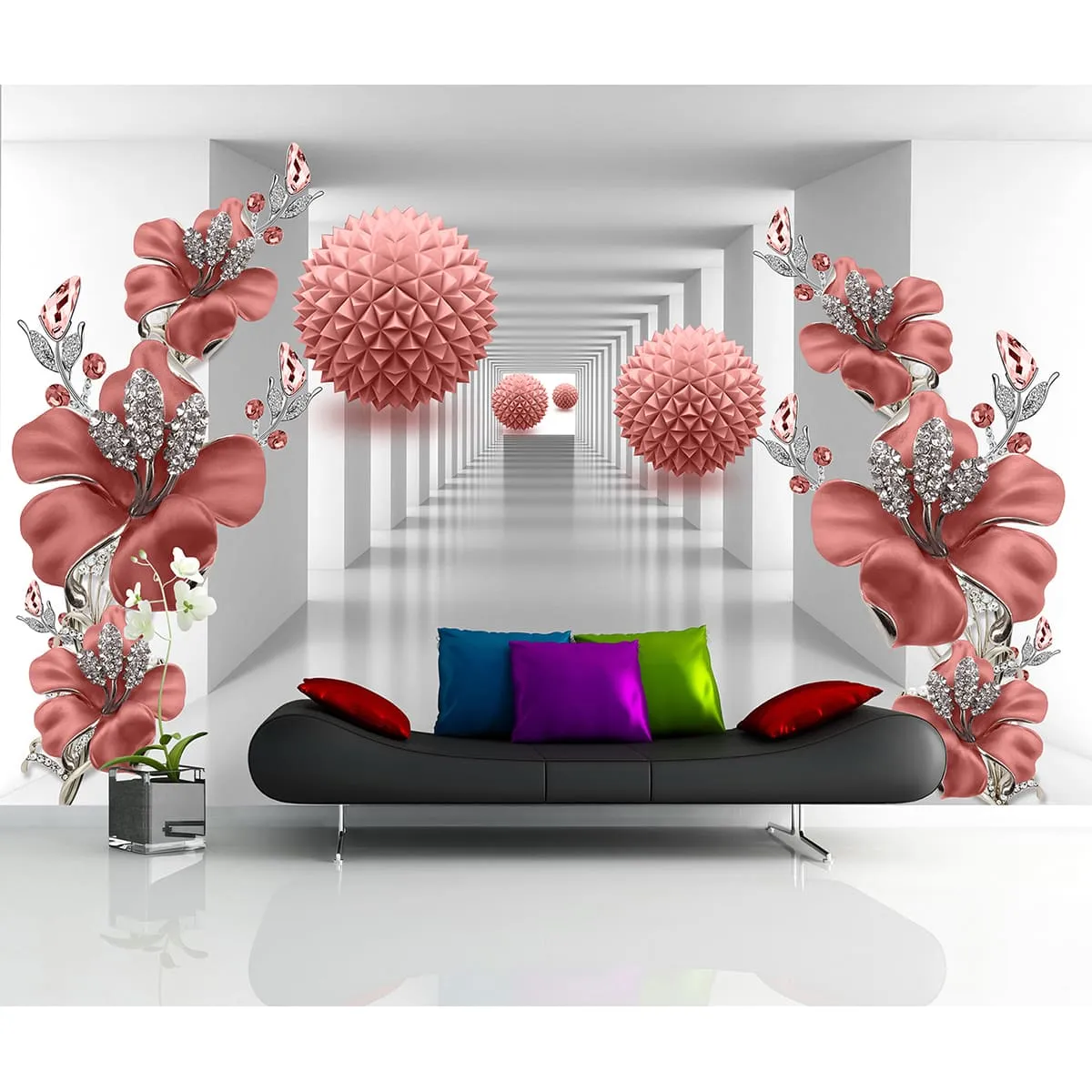 Фотообои рулонные Citydecor Цветочная абстракция 12 на флизелиновой основе 200x140 см