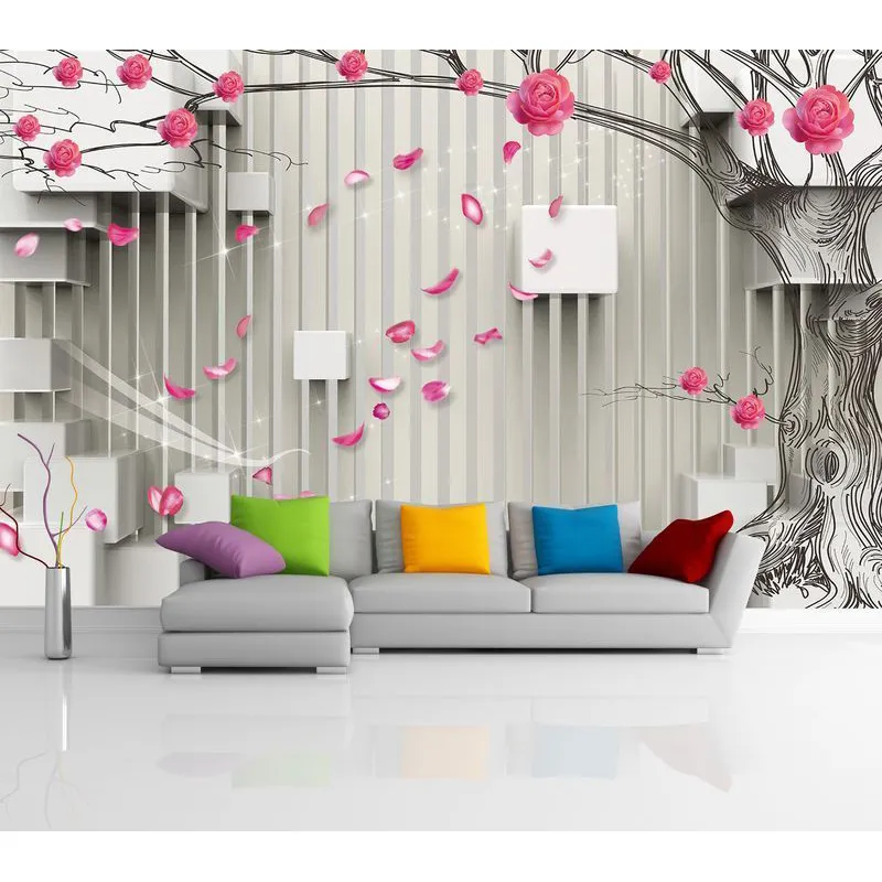 Фотообои рулонные Citydecor Цветочная абстракция 5 3D на флизелиновой основе 400x254 см