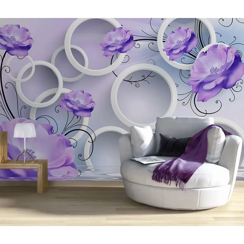 Фотообои рулонные Citydecor Цветочная абстракция 6 3D на флизелиновой основе 400x254 см