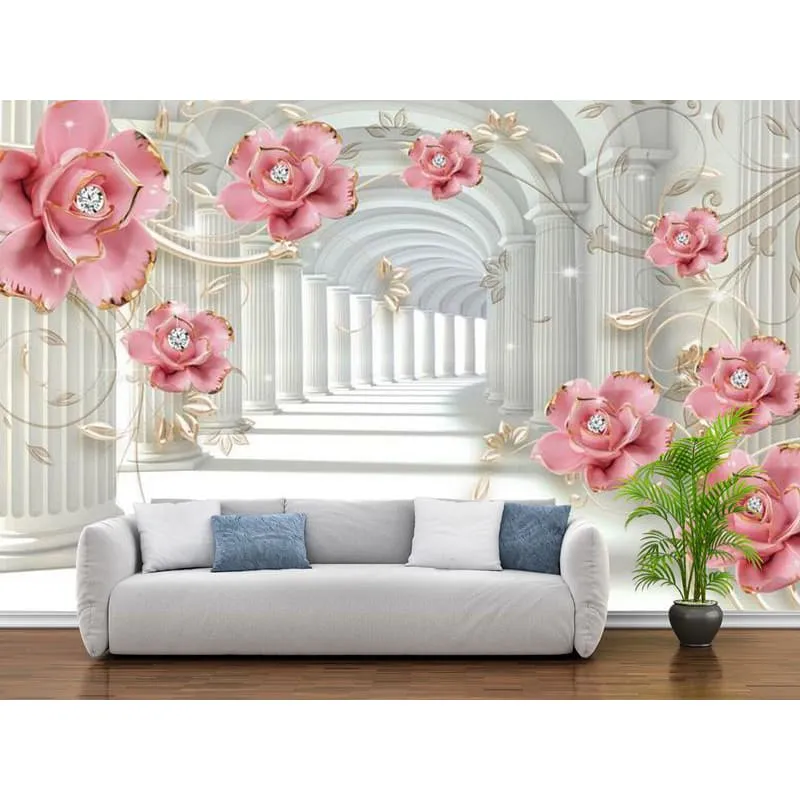 Фотообои рулонные Citydecor Цветочная абстракция 9 3D на флизелиновой основе 400x254 см