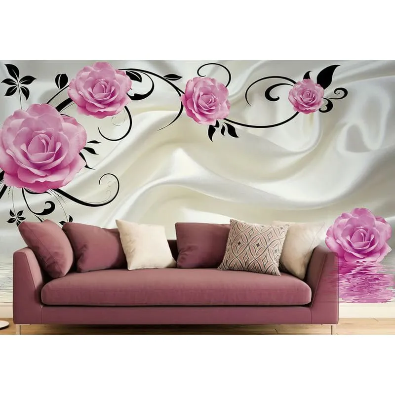 Фотообои рулонные Citydecor Цветочный декор 5 3D на флизелиновой основе 400x254 см