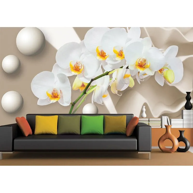 Фотообои рулонные Citydecor Цветочный декор 6 3D на флизелиновой основе 500x254 см