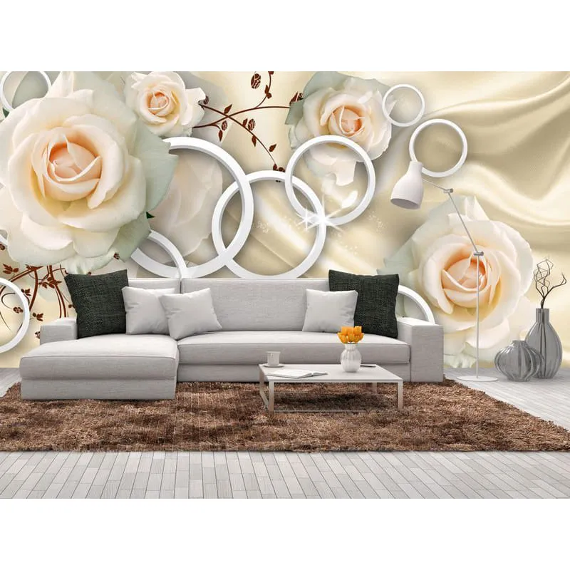 Фотообои рулонные Citydecor Цветочный декор 7 3D на флизелиновой основе 500x254 см