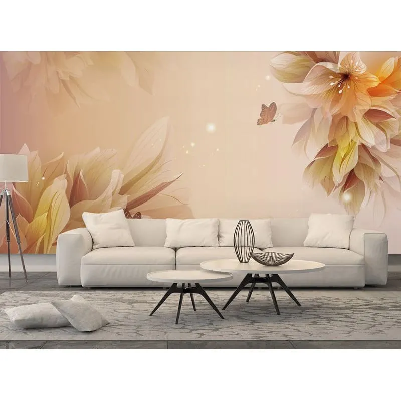 Фотообои рулонные Citydecor Цветочный декор 9 3D на флизелиновой основе 500x254 см