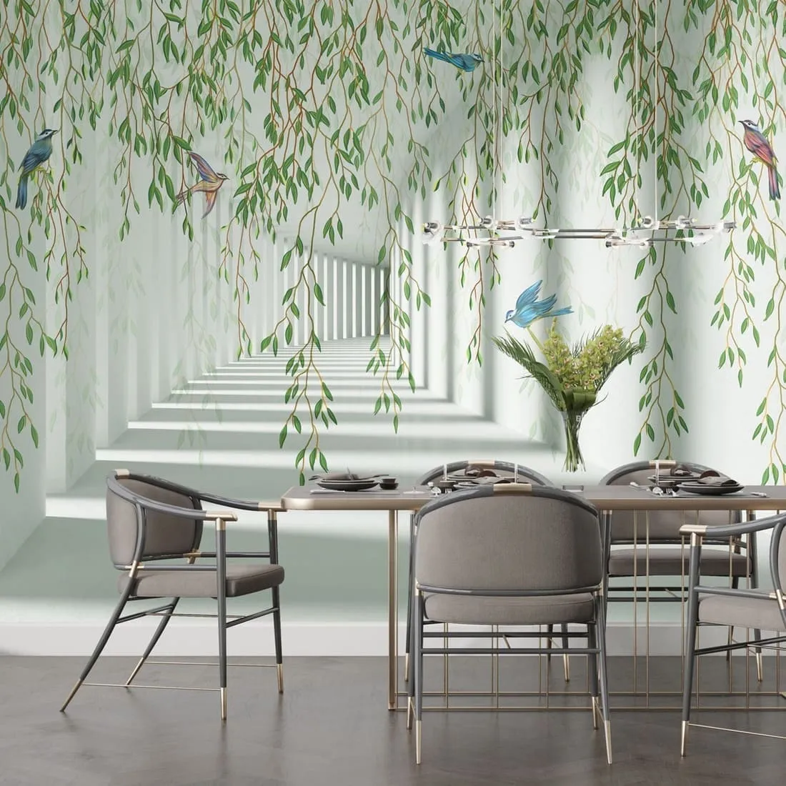 Фотообои рулонные Citydecor Flower Tunnel 3d 3 на флизелиновой основе 400x260 см