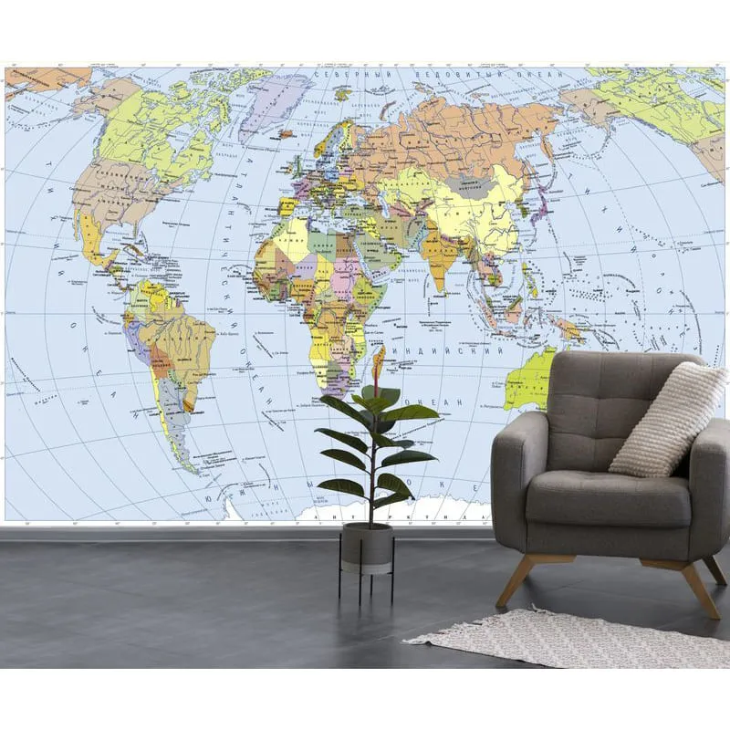 Фотообои рулонные Citydecor География на флизелиновой основе 400x254 см