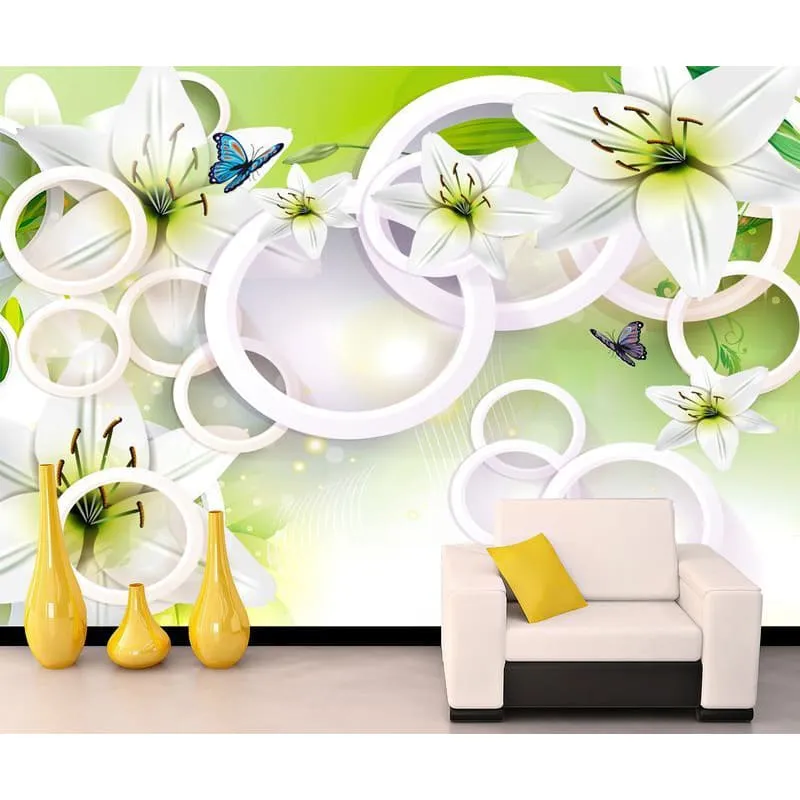 Фотообои рулонные Citydecor Круги 3D на флизелиновой основе 300x254 см