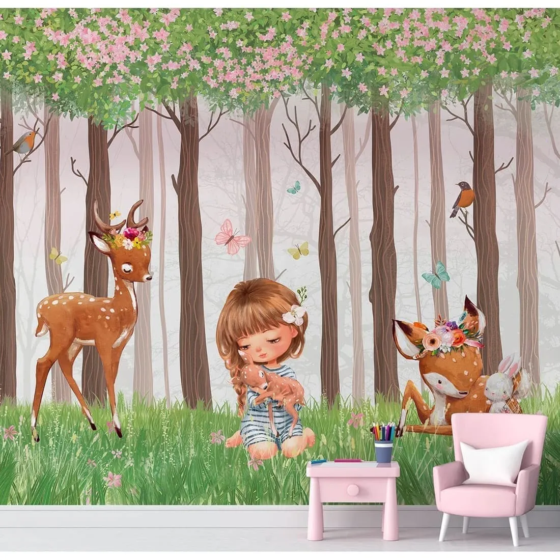 Дизайнерские фотообои рулонные Citydecor Magic Forest 2 на флизелиновой основе 300x260 см
