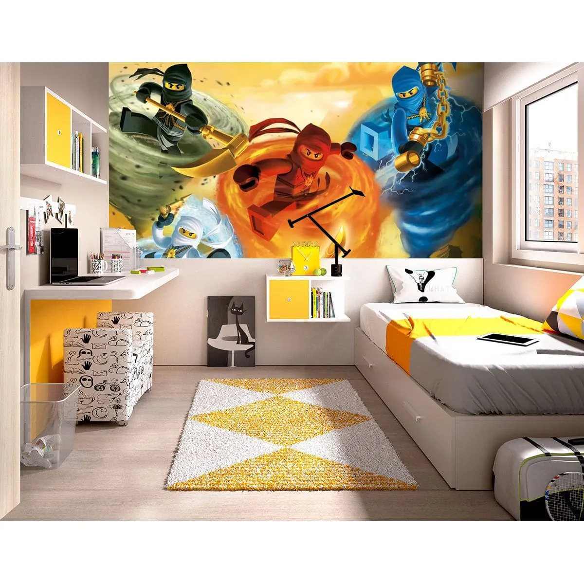 Фотообои рулонные Citydecor Ниндзяго: Навстречу приключениям 11 на флизелиновой основе 400x260 см