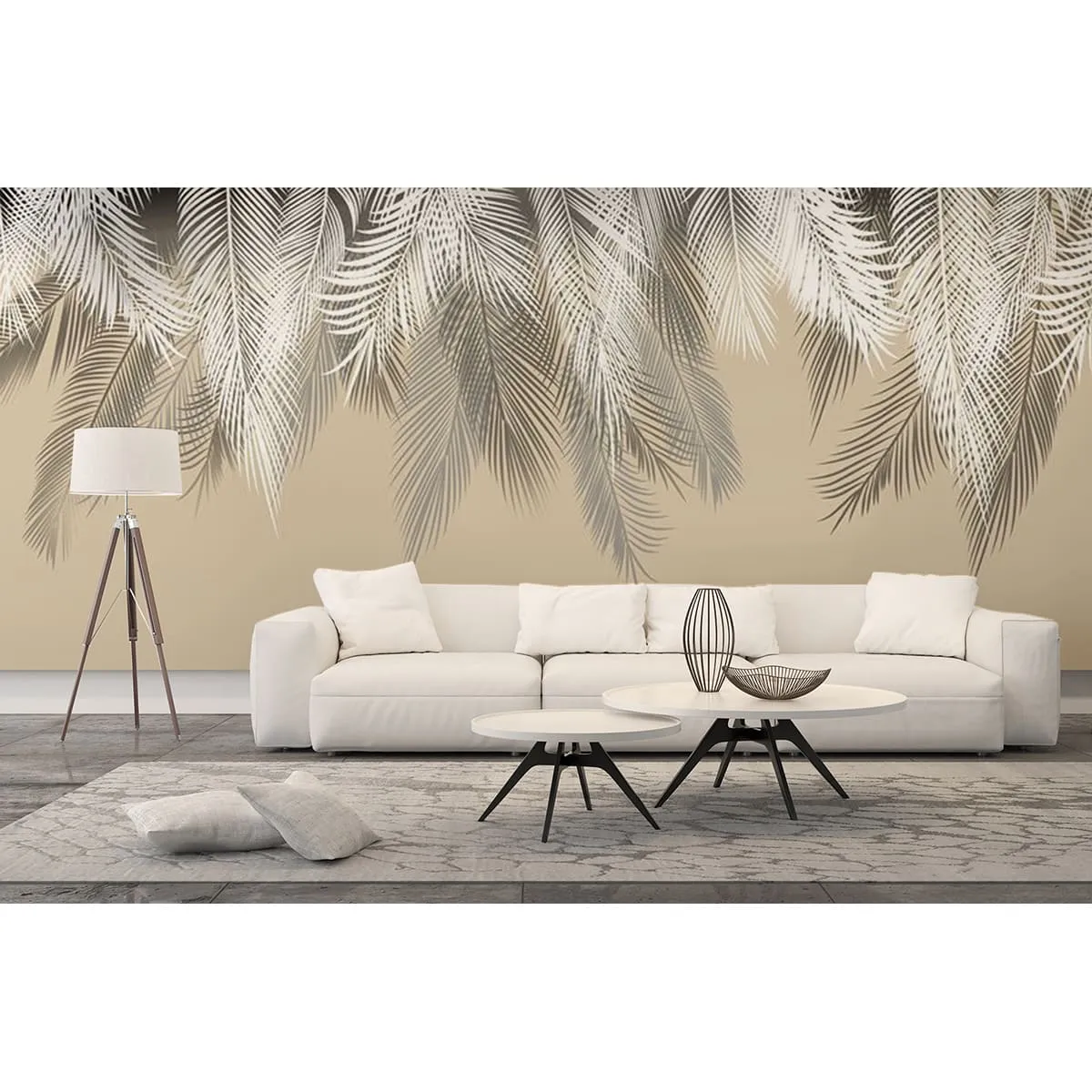 Фотообои рулонные Citydecor Пальмовые листья кашемир на флизелиновой основе 400x260 см